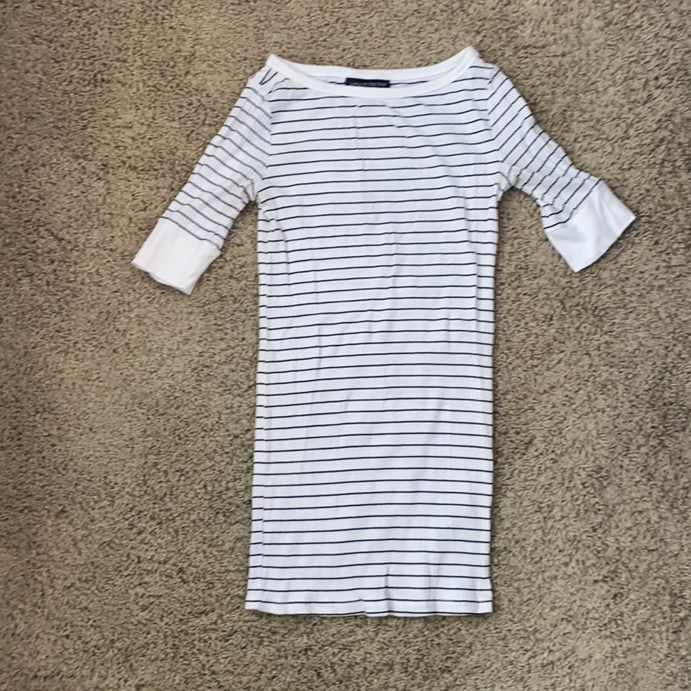 A Pea in the Pod Maternity Black and White Shirt